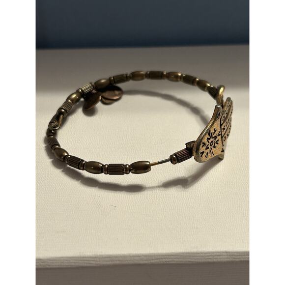 ALEX AND ANI Vintage Sixty Six Hamsa Wrap Bracelet Gold Tone Hand of Fatima - Picture 5 of 5
